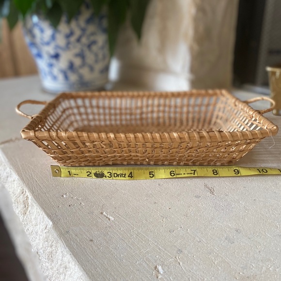 Wicket Basket Tray with Handles - Picture 6 of 7